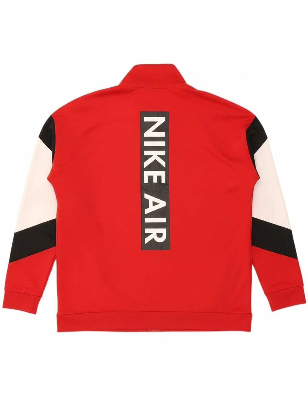 Nike Mens Air Tracksuit Top Jacket Large Red Colourblock Polyester