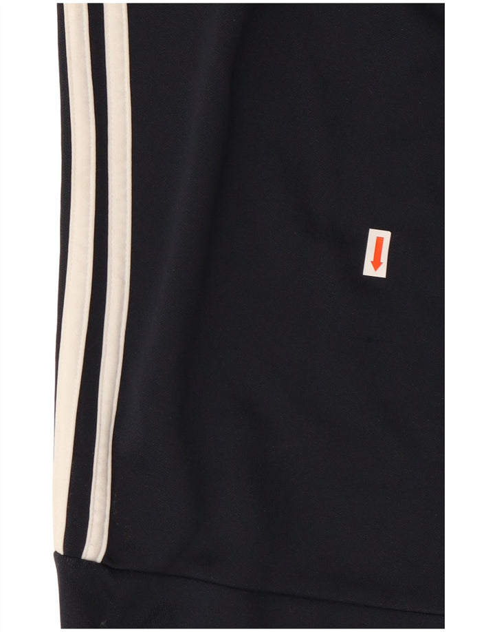 Adidas Mens Tracksuit Trousers Medium  Navy Blue Striped Polyester