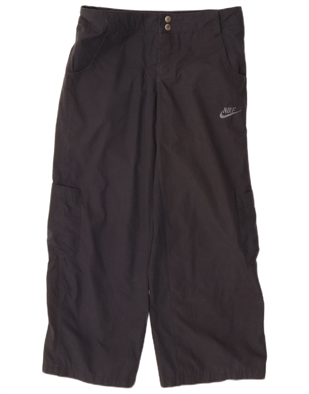 Nike Womens Straight Cargo Trousers UK 8 Small W28 L26 Black Polyester