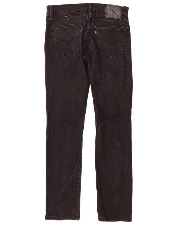 Levi's Mens 511 Slim Jeans W29 L32 Black Cotton