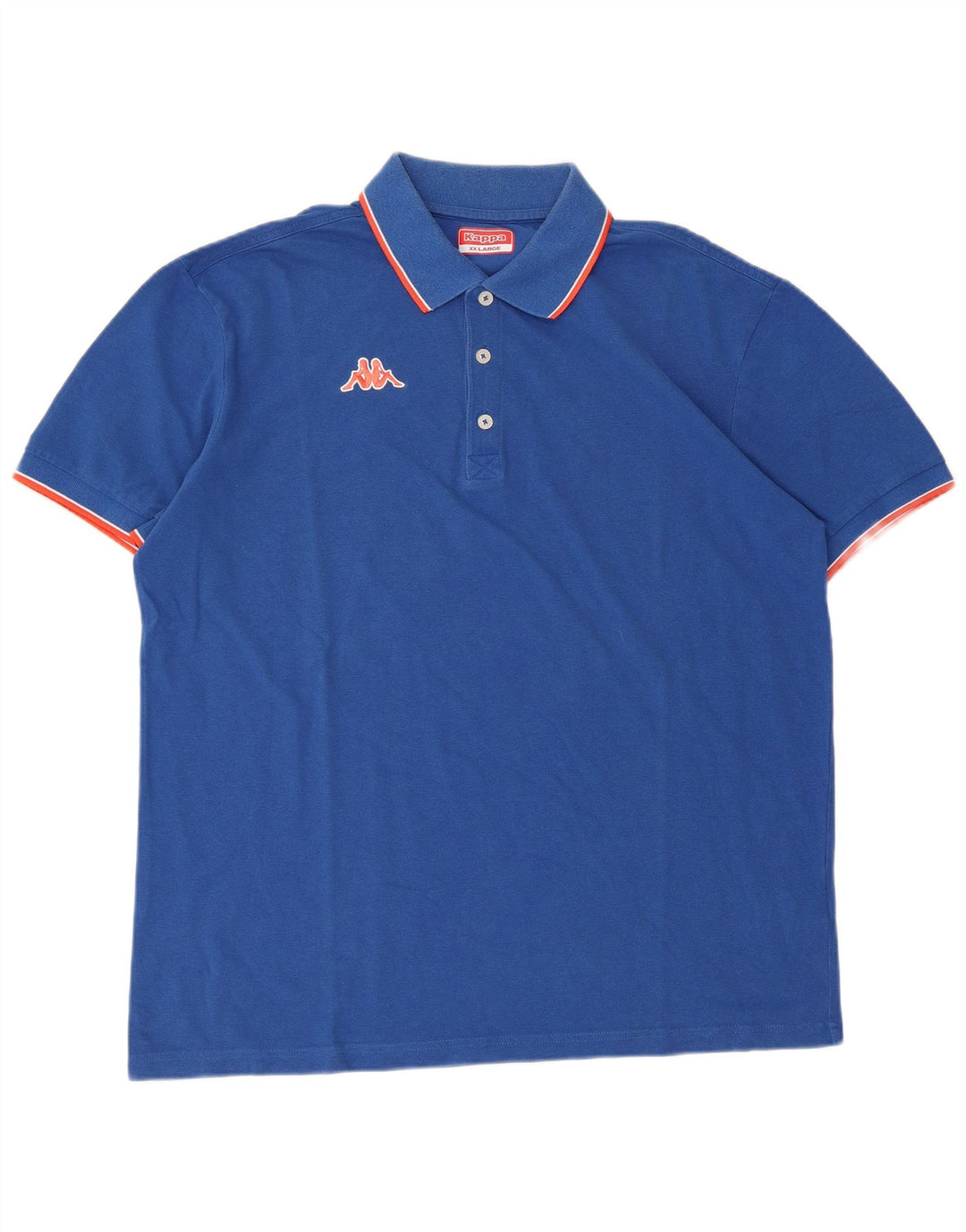 Kappa Mens Polo Shirt 2XL Blue Cotton