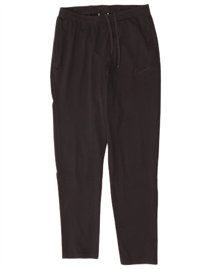 Nike Womens Dri Fit Tracksuit Trousers UK 14 Medium Black Polyester