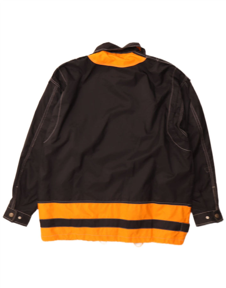 Brugi Mens Rain Jacket IT 54 2XL Black Colourblock