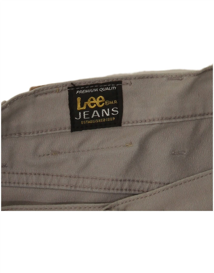 Lee Mens Straight Casual Trousers W40 L28 Grey
