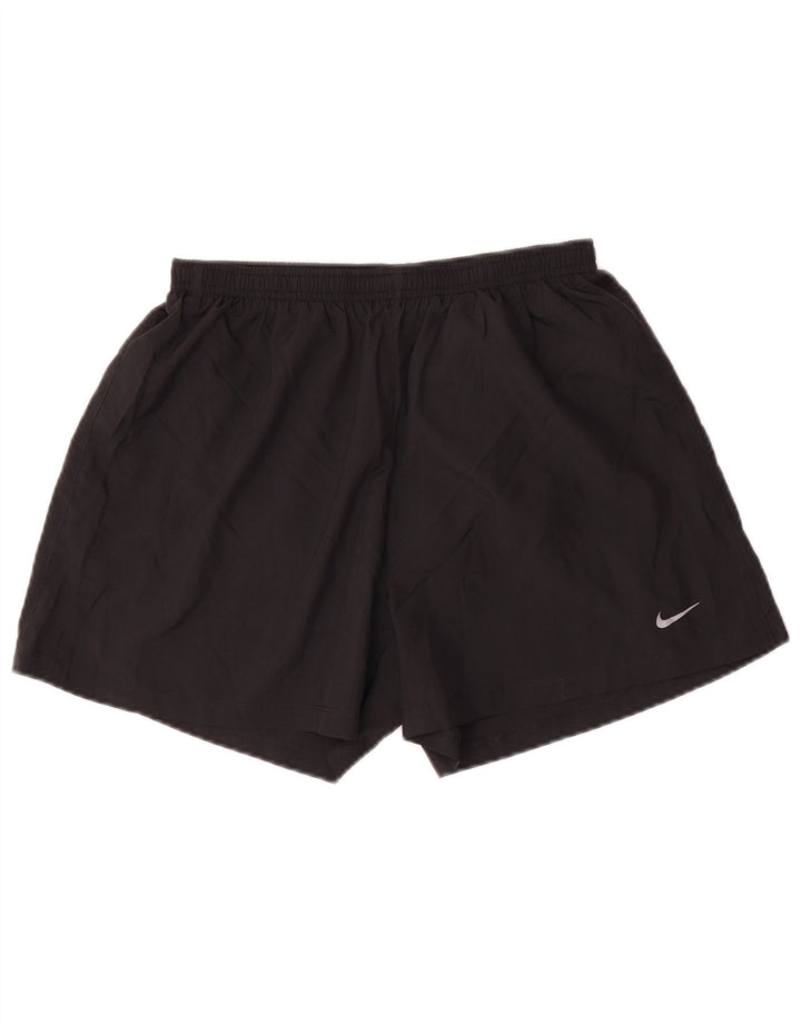 NIKE Womens Dri Fit Sport Shorts UK 14 Medium Black