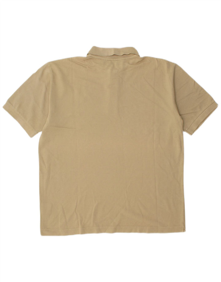 Kappa Mens Polo Shirt Large Beige Cotton