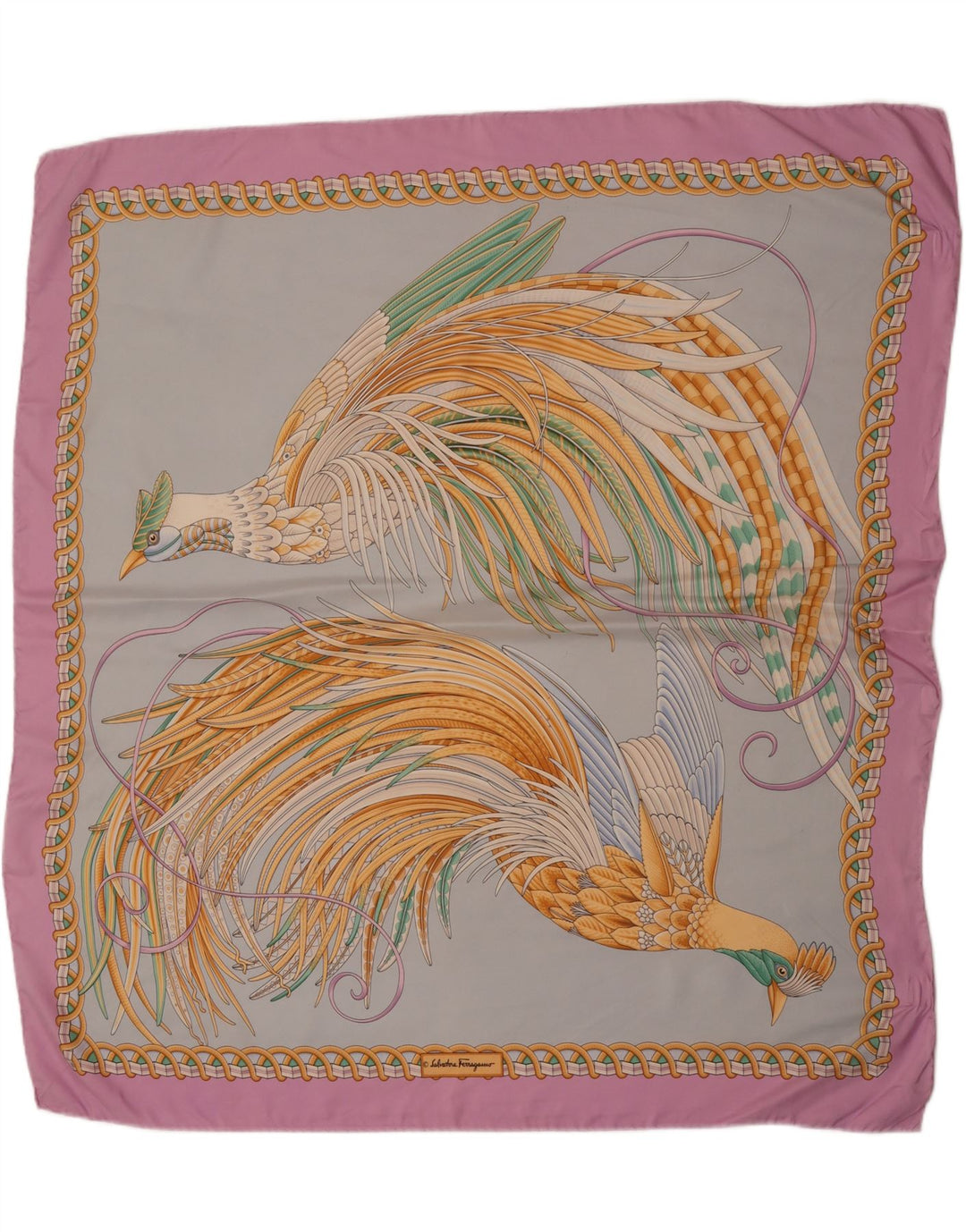 Salvatore Ferragamo Womens Square Scarf One Size Multicoloured Designer