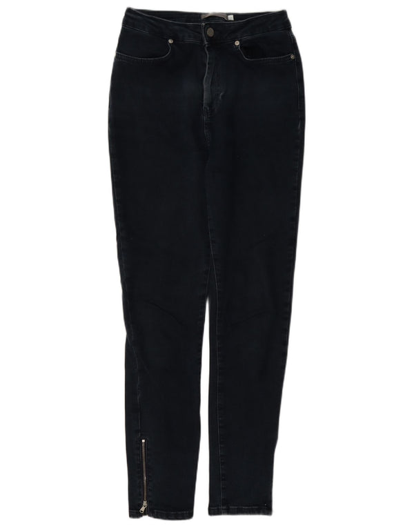 MINT VELVET Womens High Waist Skinny Jeans UK 10 Small W26 L27 Navy Blue