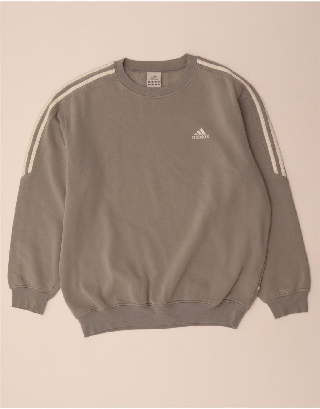 ADIDAS Mens Sweatshirt Jumper UK 42/44 Large Grey Cotton