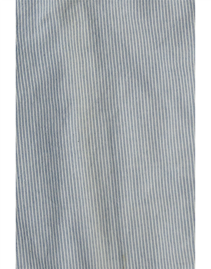 FAY Mens Straight Suit Trousers IT 48 Medium W32 L31 Blue Pinstripe Cotton