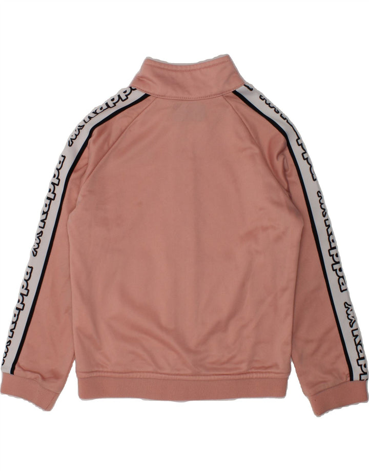 KAPPA Girls Graphic Tracksuit Top Jacket 5-6 Years Pink Polyester | Vintage Kappa | Thrift | Second-Hand Kappa | Used Clothing | Messina Hembry 