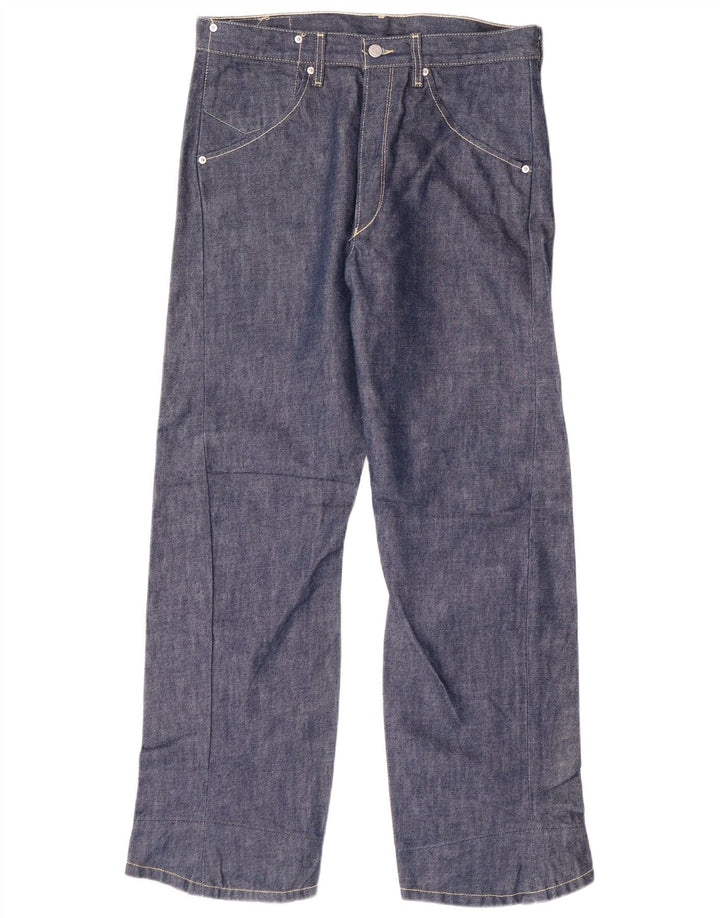 LEVI'S Mens 501 Straight Jeans W32 L30 Blue Cotton Classic