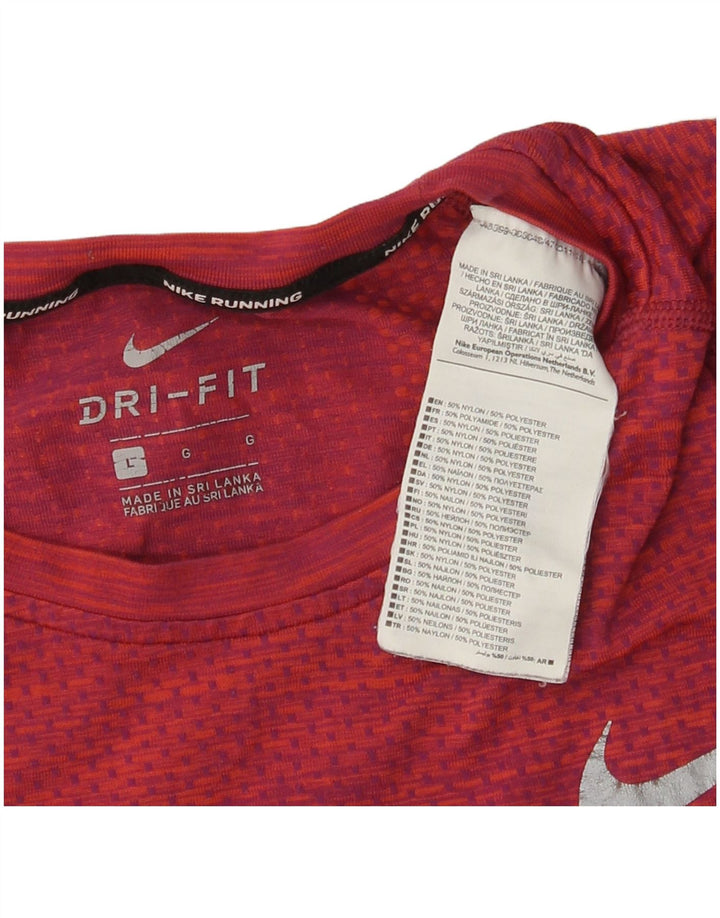 Nike Mens Dri Fit T-Shirt Top Large Red Nylon