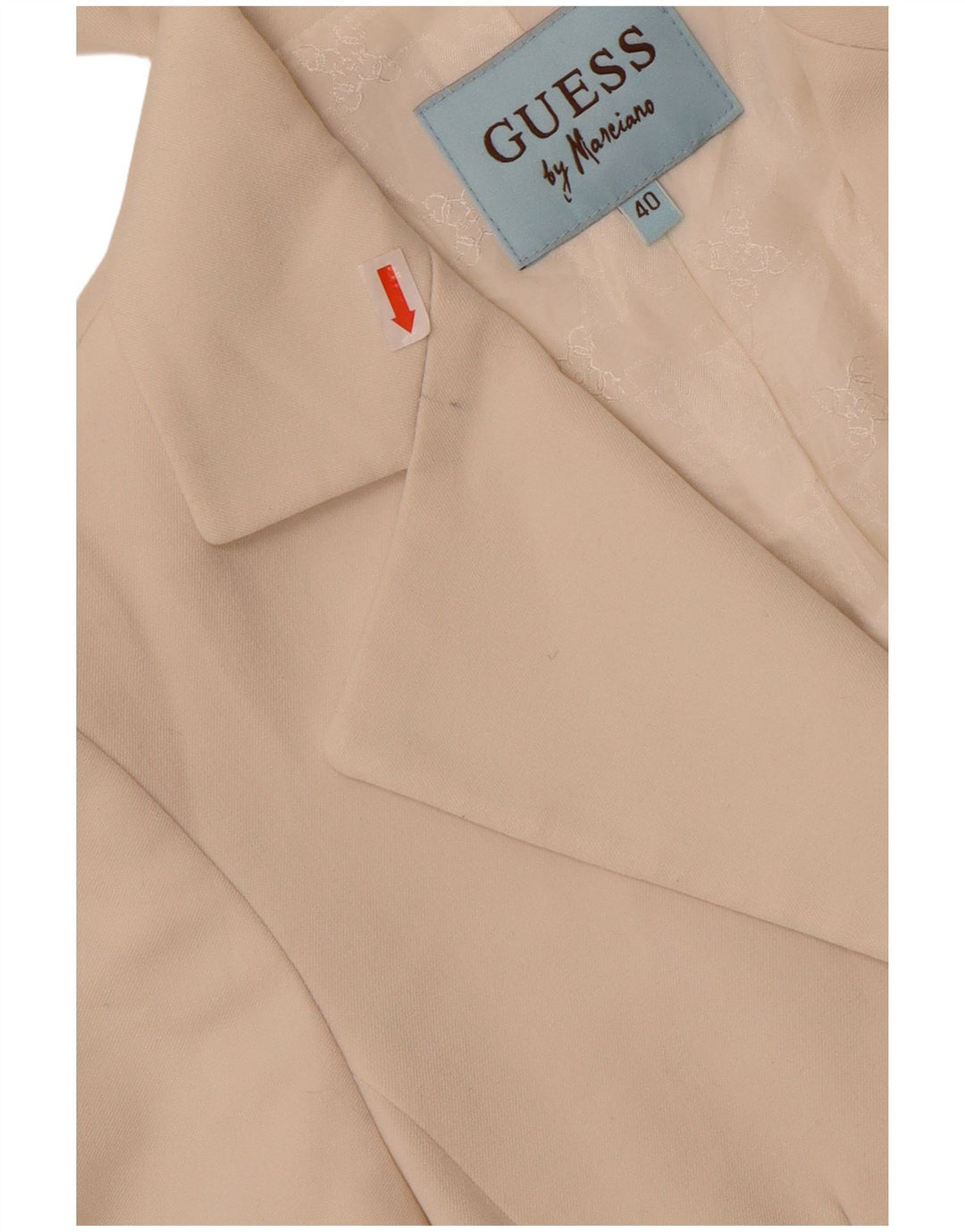 Guess By Marciano Womens 2 Button Blazer Jacket IT 40 Small White