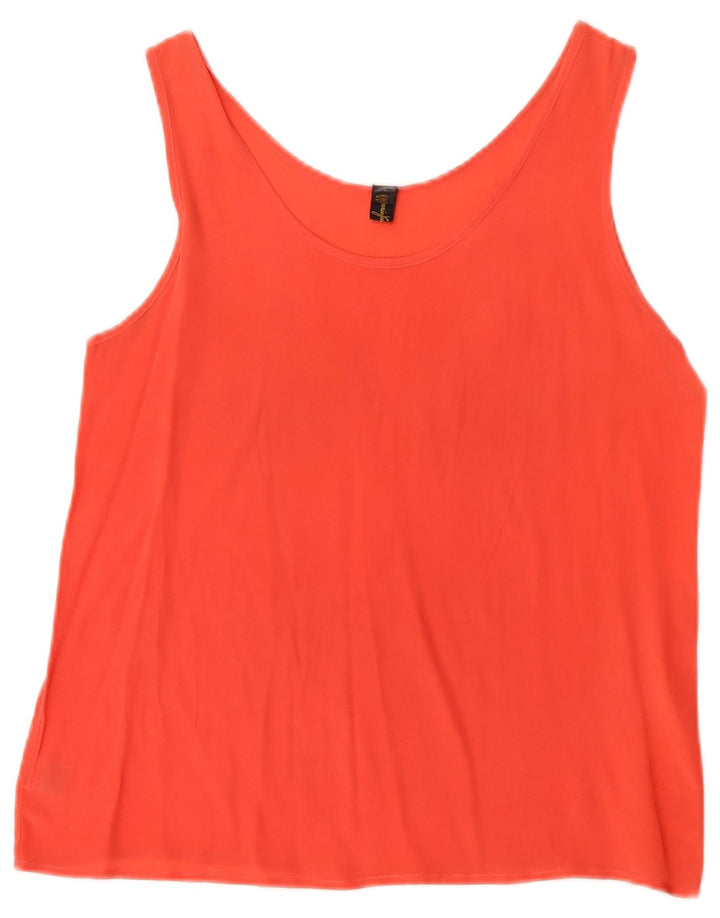 Vintage Womens Sleeveless Blouse Top IT 40 Small Red