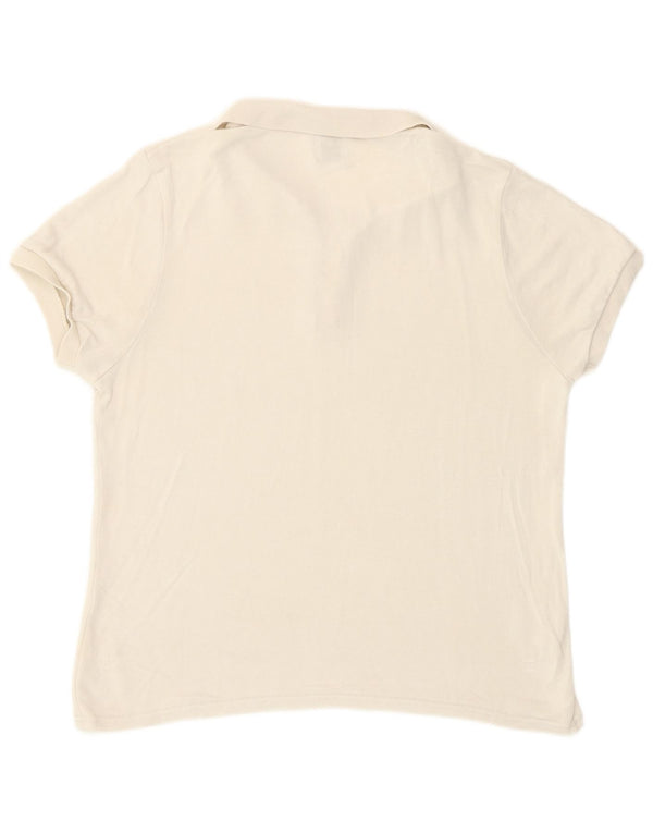 Zara Womens Polo Shirt UK 12 Medium Beige