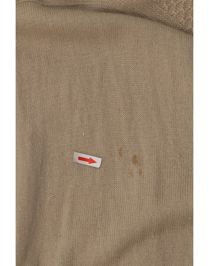 Crew Clothing Mens Button Neck Jumper Sweater XL Grey Lambswool