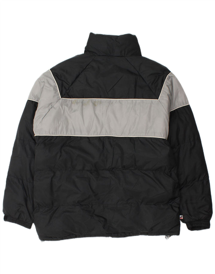 Fila Mens Padded Jacket UK 40 Large Black Colourblock Nylon