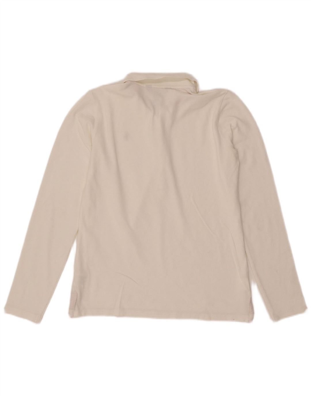 Ralph Lauren Girls Long Sleeve Polo Shirt 13-14 Years XL White Cotton