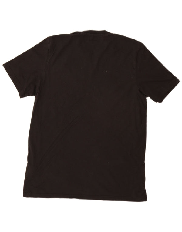 ADIDAS Mens T-Shirt Top Large Black Cotton