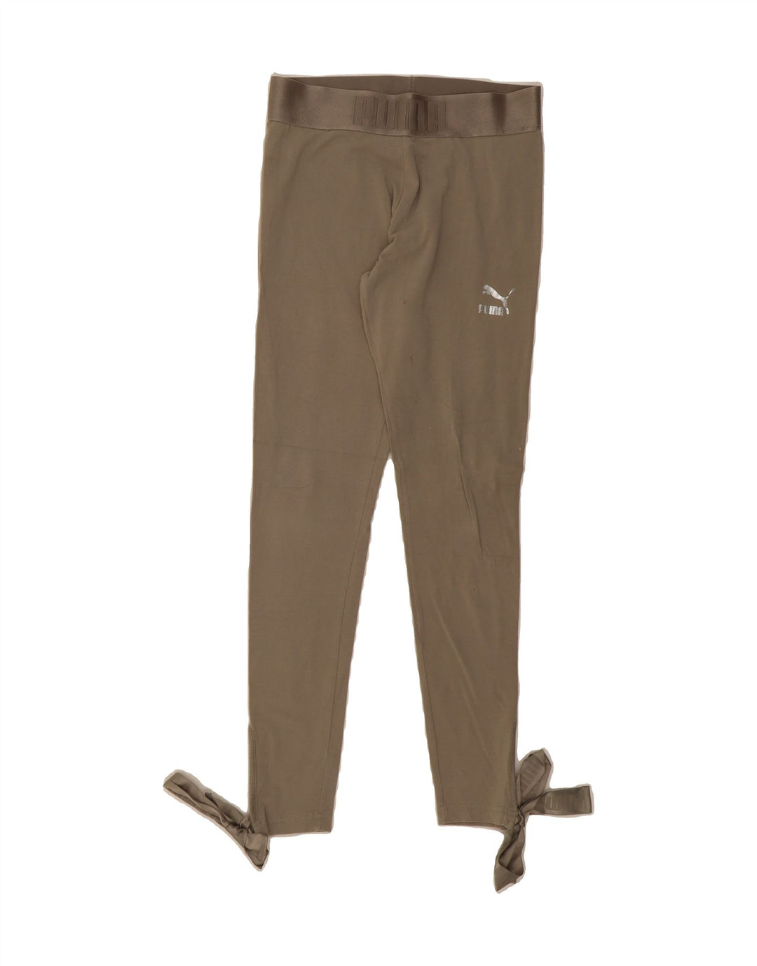 PUMA Womens Leggings UK 12 Medium Beige Vintage Puma and Second-Hand Puma from Messina Hembry 