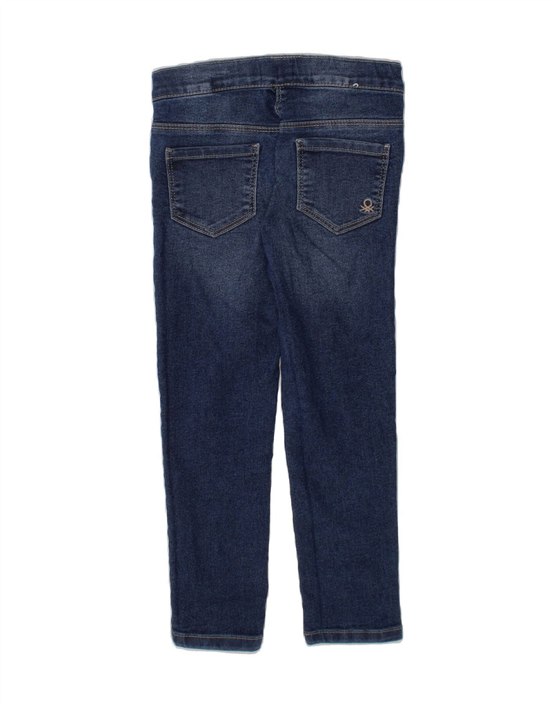 BENETTON Girls Slim Jeans 4-5 Years W20 L17 Blue Cotton Vintage Benetton and Second-Hand Benetton from Messina Hembry 