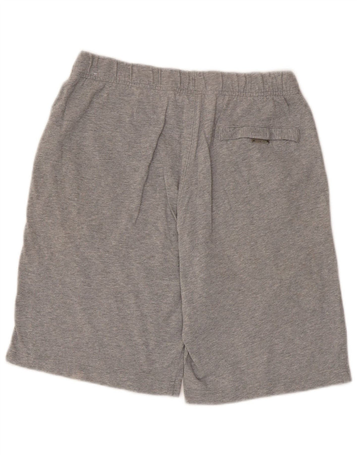 Nike Womens Sport Shorts UK 12 Medium  Grey Cotton