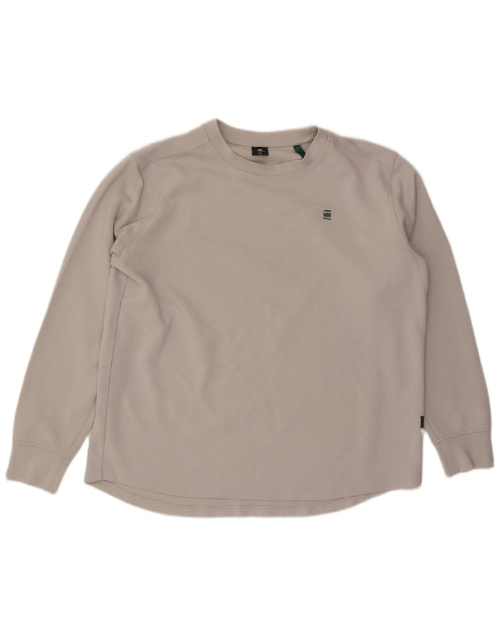 G-Star Mens Top Long Sleeve XL Grey Cotton