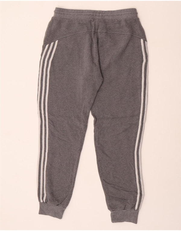 Adidas Mens Tracksuit Trousers Joggers Large  Grey Flecked Cotton