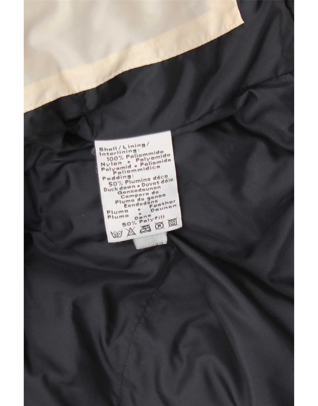 Kappa Mens Padded Jacket UK 38 Medium Navy Blue Polyamide