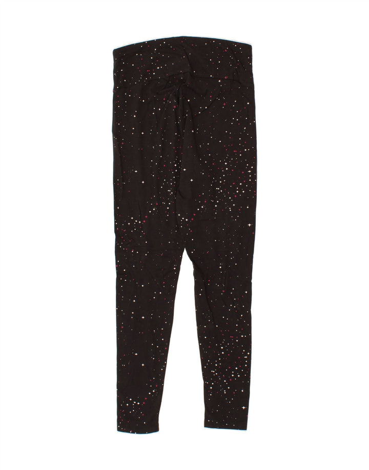PUMA Womens Leggings UK 14 Medium  Black Spotted Vintage Puma and Second-Hand Puma from Messina Hembry 
