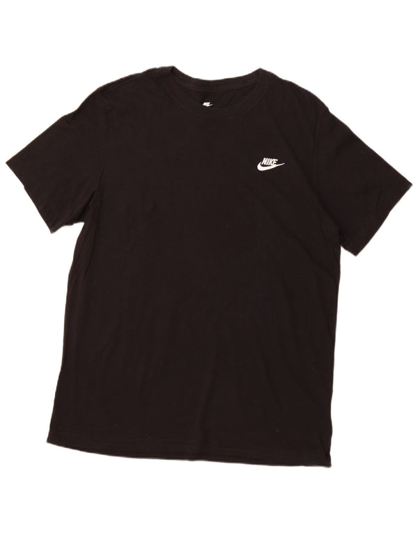 NIKE Mens T-Shirt Top Large Black Cotton