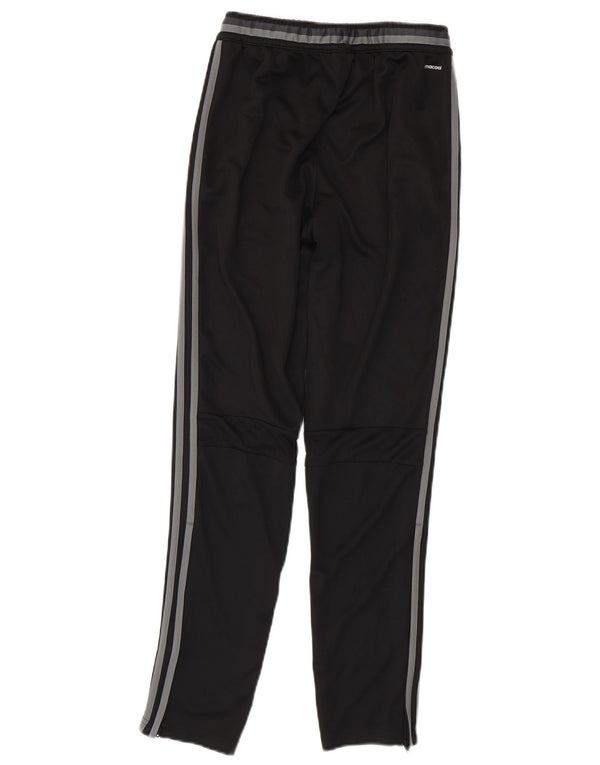 ADIDAS Boys Olympique Lyonnais Tracksuit Trousers 13-14 Years Black