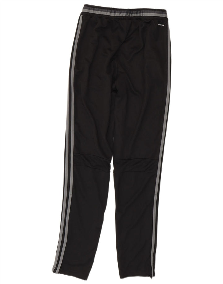 ADIDAS Boys Olympique Lyonnais Tracksuit Trousers 13-14 Years Black