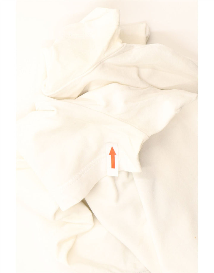 ICEBERG Mens Graphic T-Shirt Top Medium White Cotton