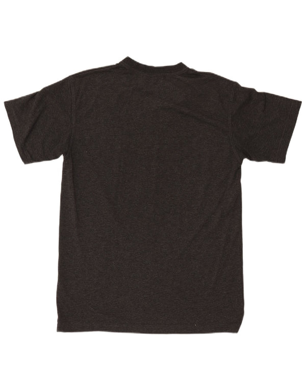 FILA Boys Graphic T-Shirt Top 13-14 Years XL Black Cotton