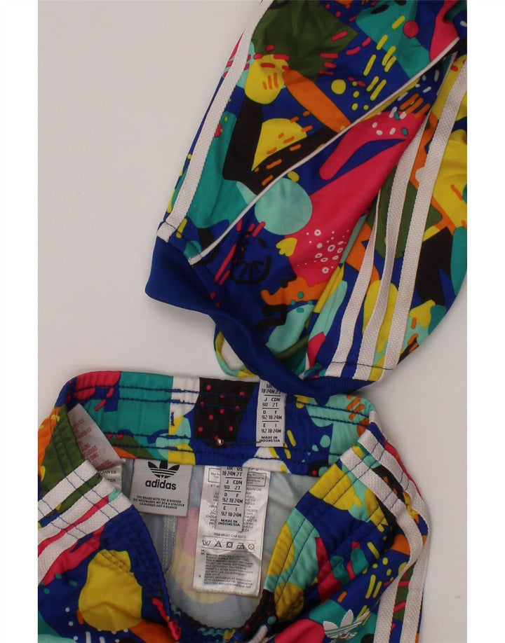 ADIDAS Baby Girls Full Tracksuit 18-24 Months  Multicoloured