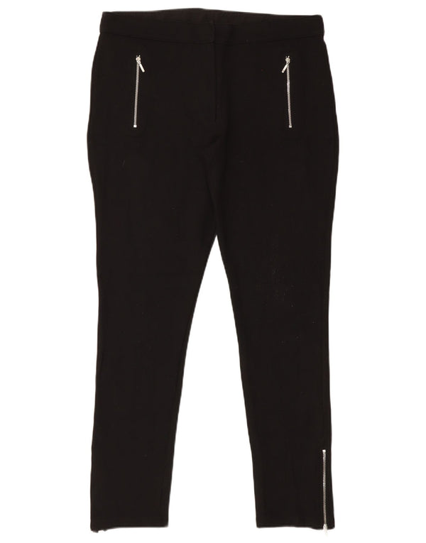 Marks & Spencer Womens Skinny Casual Trousers UK 16 Large W34 L29 Black