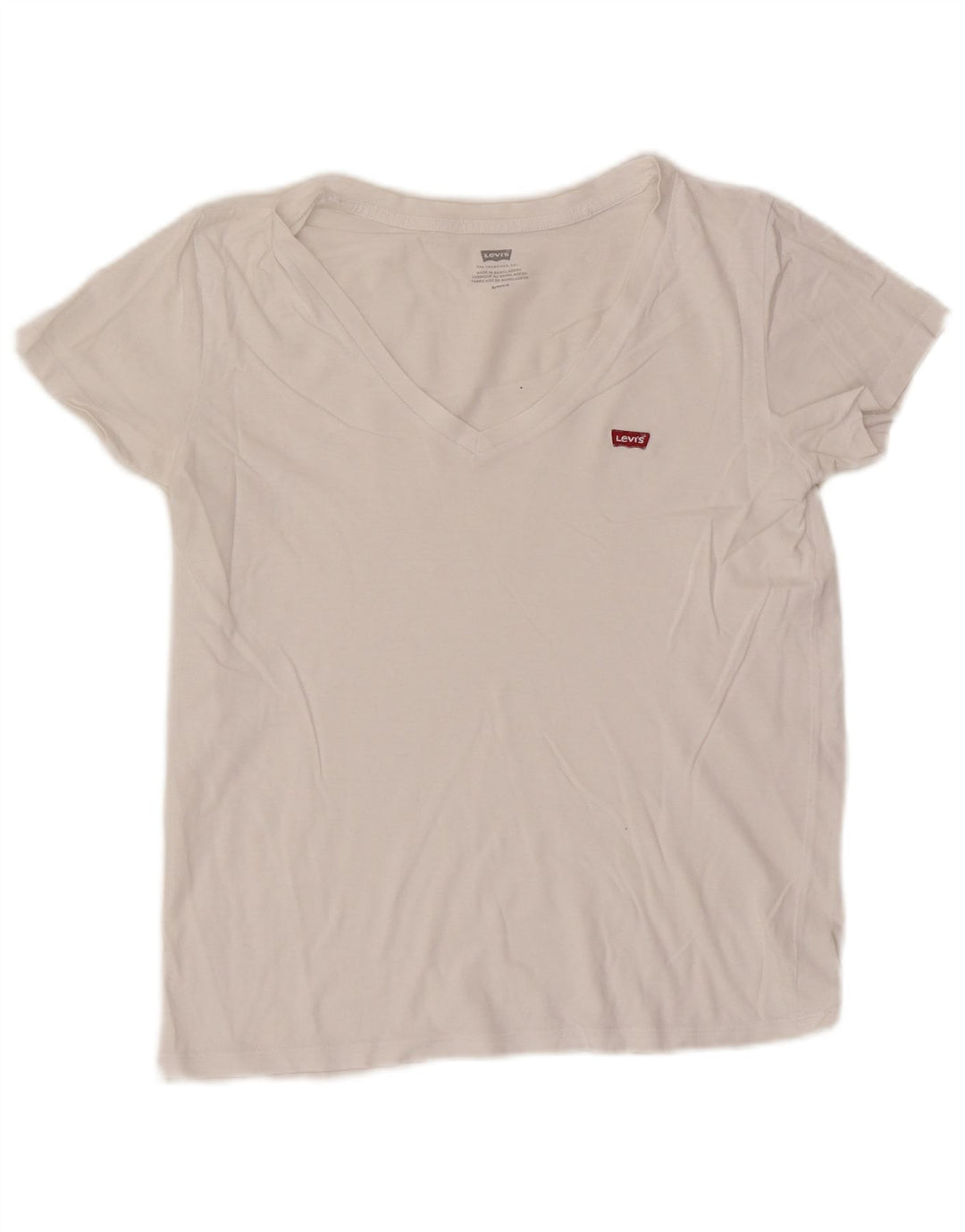Levi's Womens T-Shirt Top UK 10 Small White