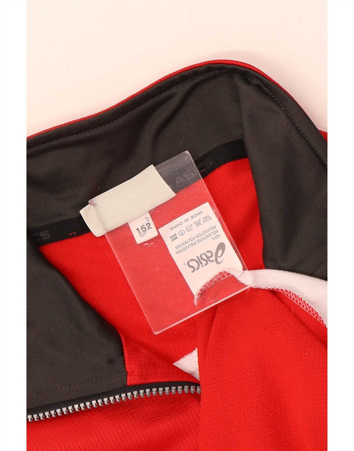 Asics Girls Tracksuit Top Jacket 13-14 Years Multicoloured Colourblock