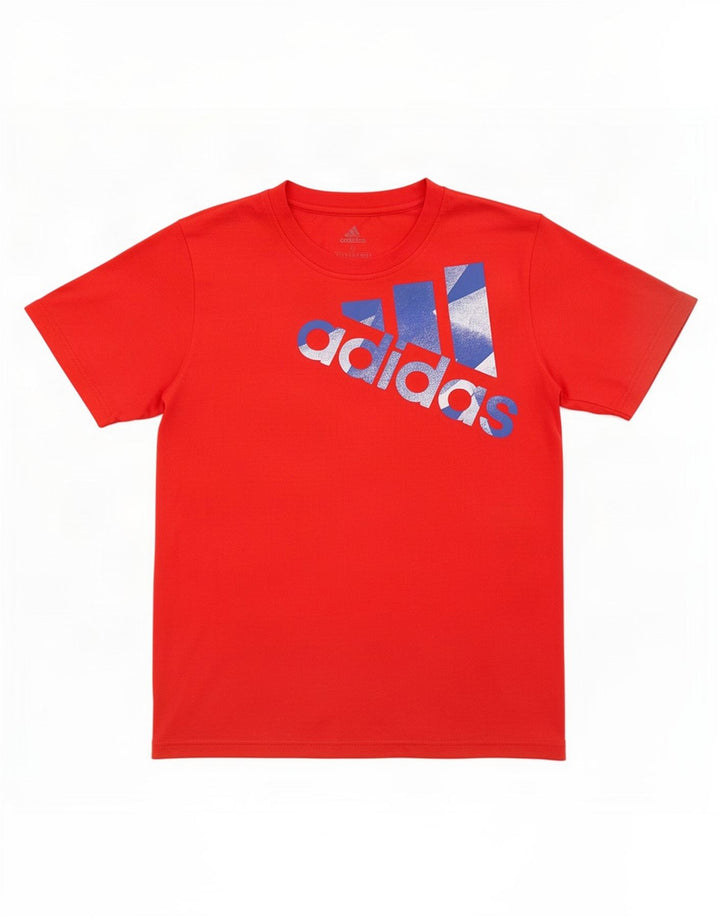 Adidas Mens Graphic T-Shirt Top Small Red Polyester