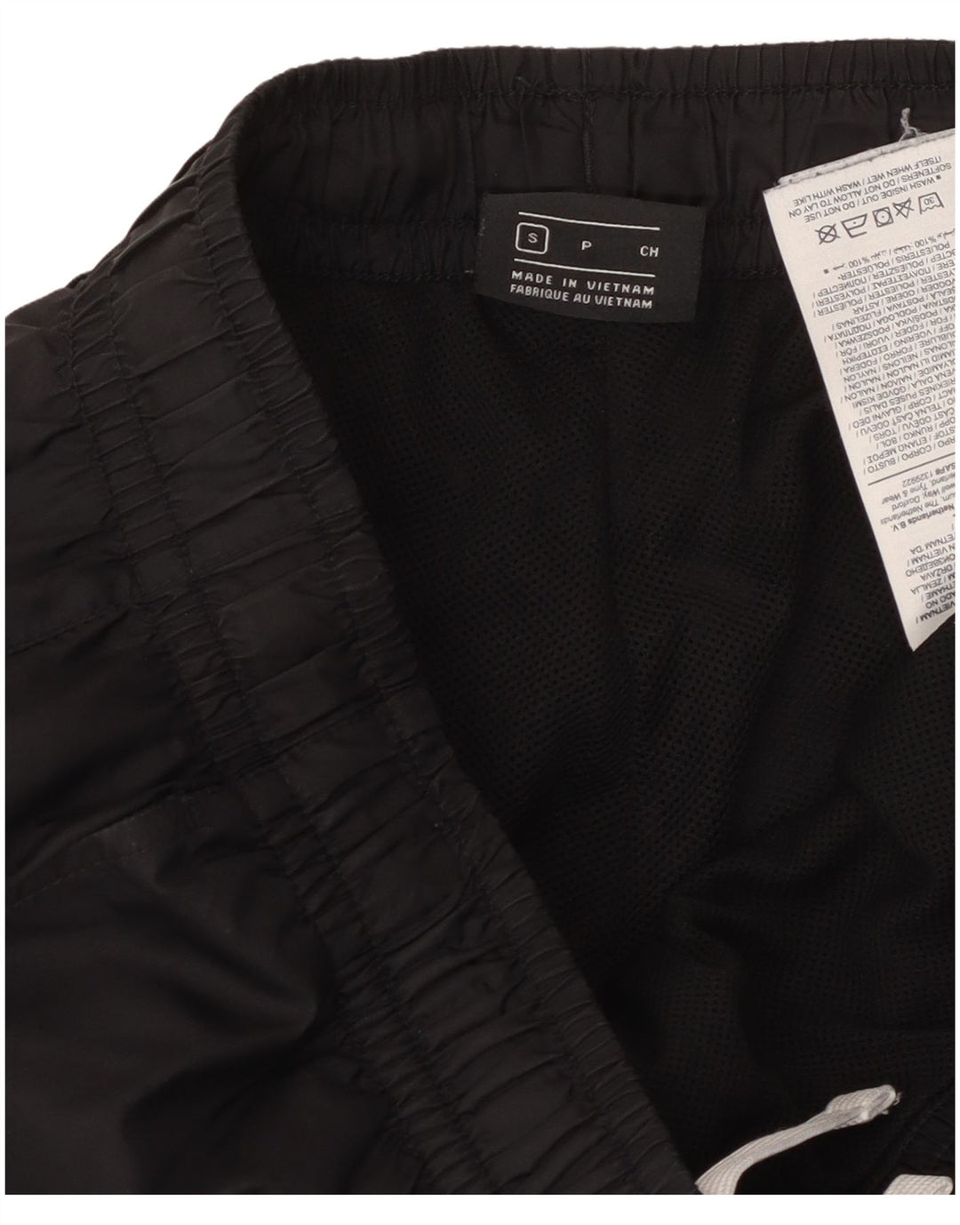 NIKE Mens Tracksuit Trousers Joggers Small Black Nylon