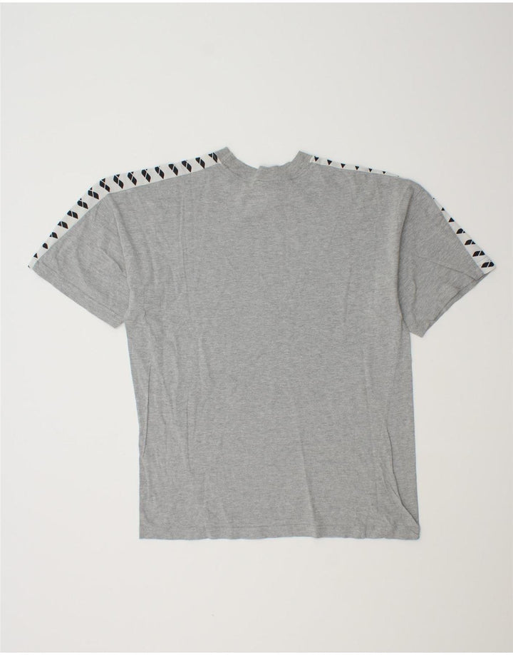 ARENA Mens Graphic T-Shirt Top Medium Grey Colourblock