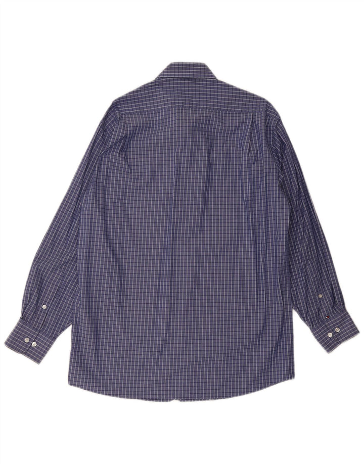 Tommy Hilfiger Mens Regular Fit Shirt Size 15/15 1/2 Medium Blue Check