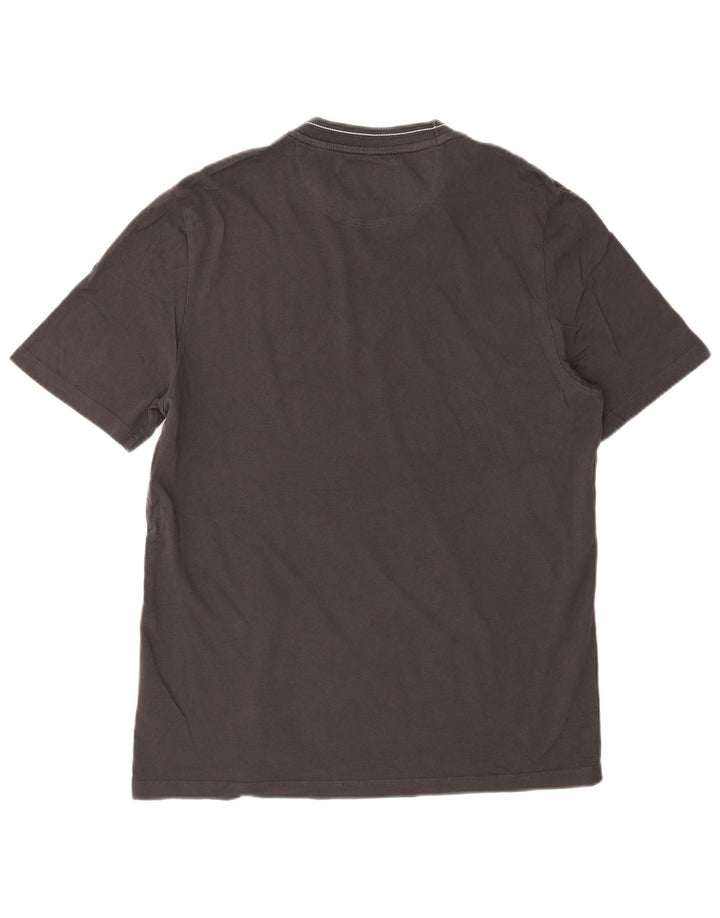 Lyle & Scott Mens T-Shirt Top Medium Grey Cotton