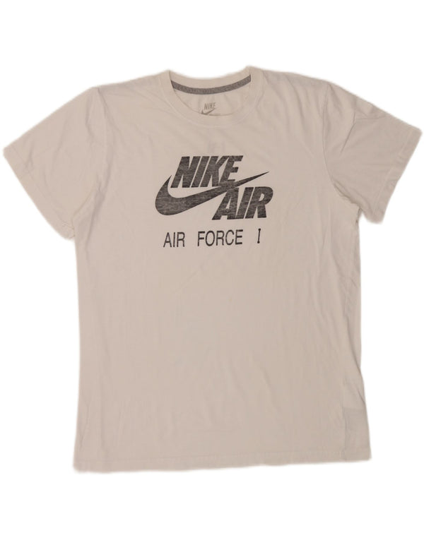 Nike Mens Slim Fit Graphic T-Shirt Top XL White Cotton