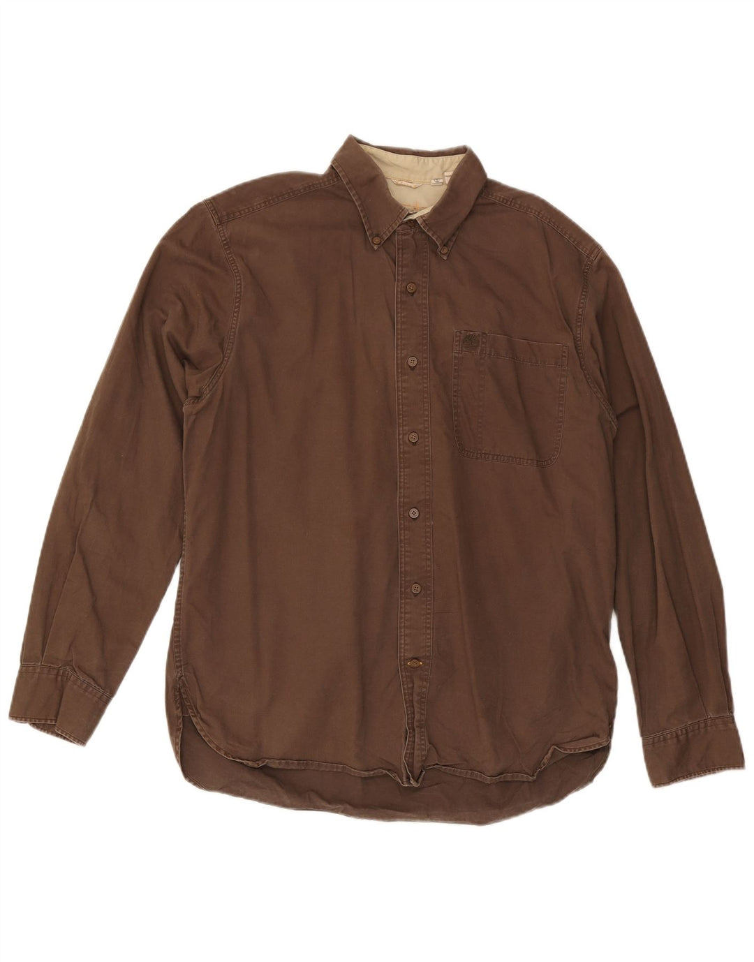 Timberland Mens Shirt Medium Brown