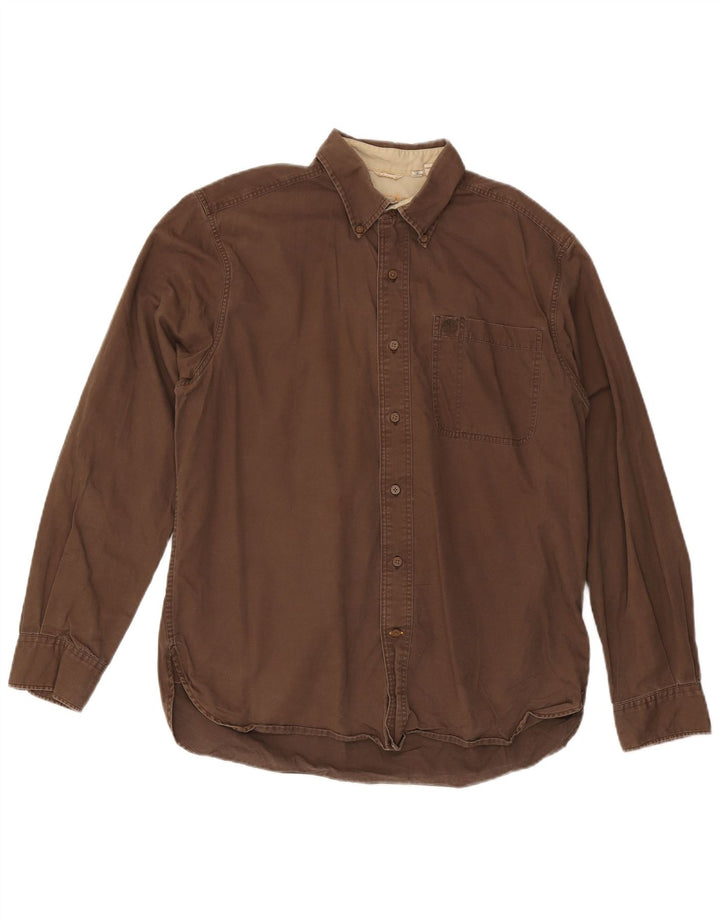 Timberland Mens Shirt Medium Brown