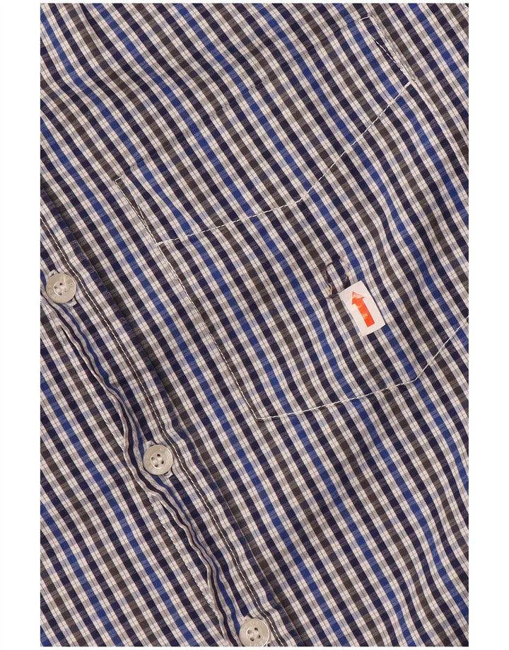 Geox Mens Respira Shirt Medium Blue Gingham