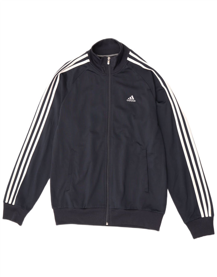 Adidas Mens Clima 365 Tracksuit Top Jacket Small Navy Blue Polyester